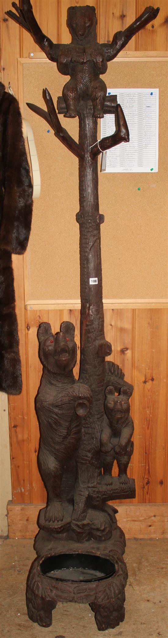 Black Forest bear coatstand